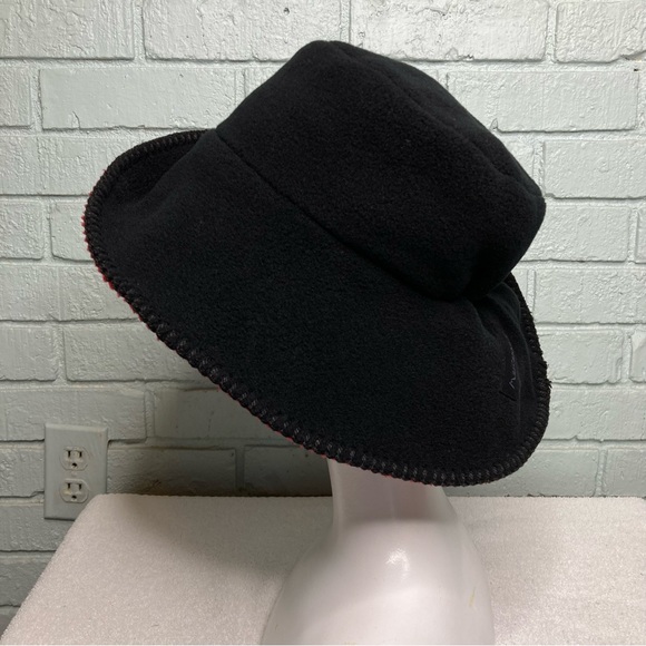 Marama Vintage Red And Black Felt Floppy Hat - Picture 9 of 14